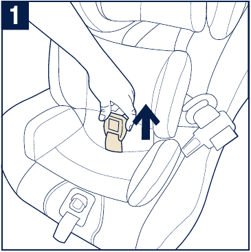 Instalaci&oacute;n del inserto para beb&eacute;s - Paso 1