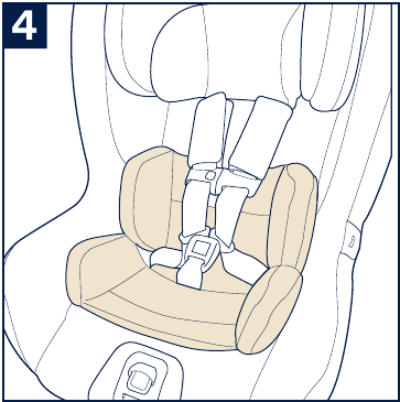 Instalaci&oacute;n del inserto para beb&eacute;s - Paso 4