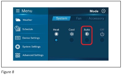 Punto de ajuste autom&aacute;tico de calefacci&oacute;n/refrigeraci&oacute;n - Paso 2