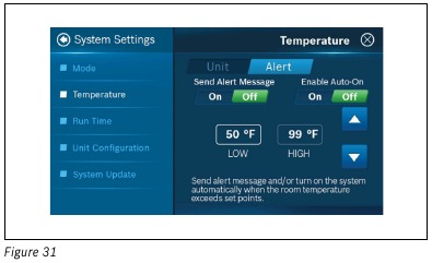 Ajuste del monitor de baja temperatura ambiente