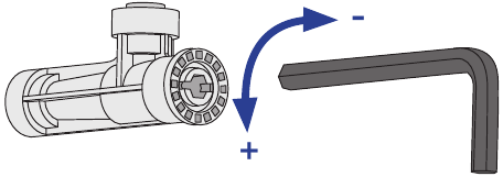 Ajuste del flujo de la v&aacute;lvula de carbonataci&oacute;n