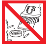 No recoger objetos en llamas.