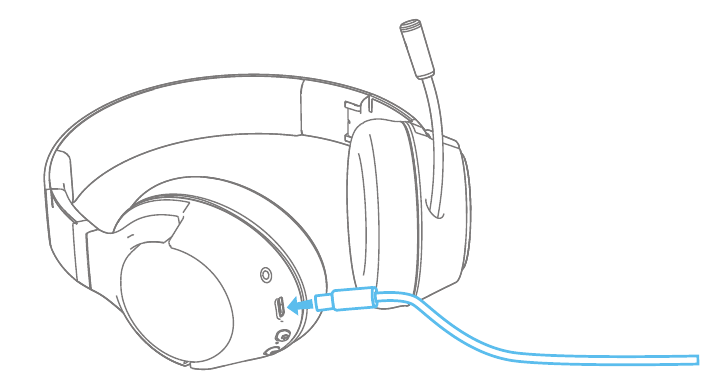 Cargar los auriculares