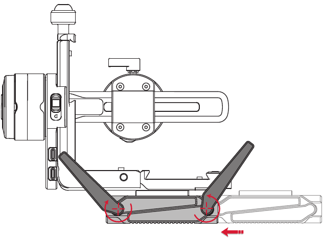 Instalaci&oacute;n y conexi&oacute;n al ZHIYUN CRANE 2S - Paso 2
