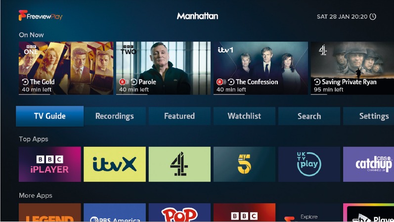 Uso de la pantalla de inicio y los men&uacute;s