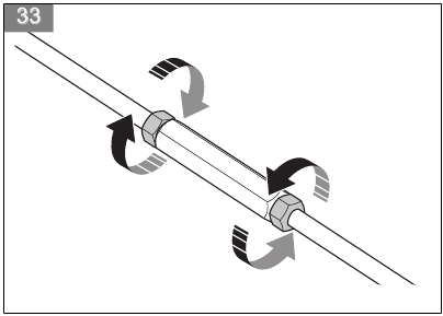 Montaje de la varilla de control de velocidad de transmisi&oacute;n - Paso 3