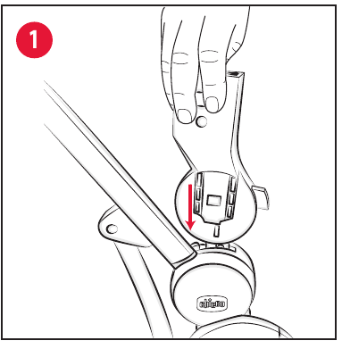 INSTALACI&Oacute;N Y USO CON LA SILLA DE COCHE CHICCO KORY I-SIZE - Paso 1