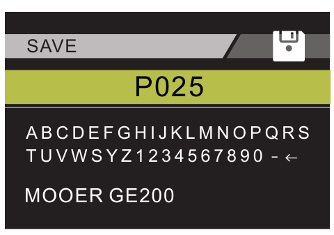 GUARDAR PRESETS