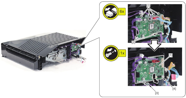 Extracci&oacute;n de la PCB del controlador de paso de b&uacute;fer