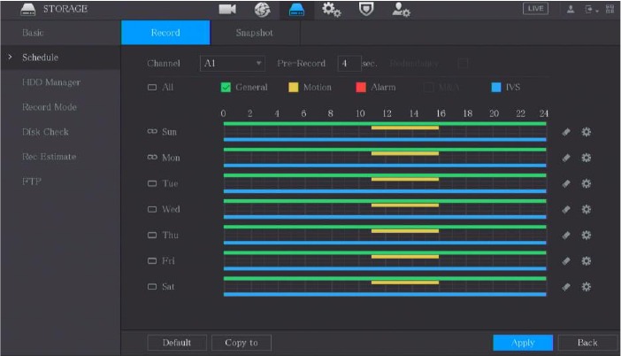 Configuraci&oacute;n de los programas de grabaci&oacute;n - Paso 6