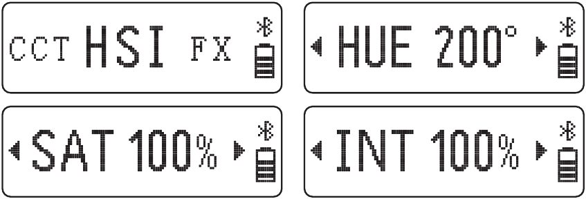 Instrucciones de funcionamiento - Uso del modo HSI