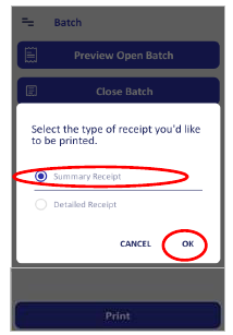 Seleccione el tipo de recibo
