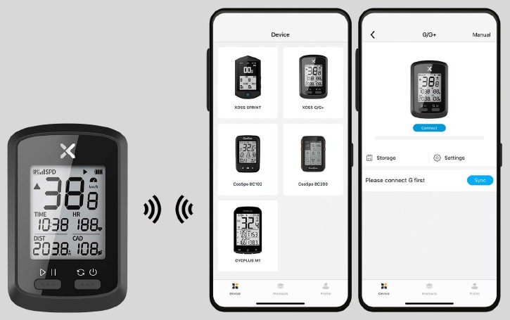 Conexi&oacute;n de la APP XOSS