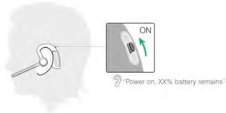Comprobar el nivel de bater&iacute;a de los auriculares - Paso 1