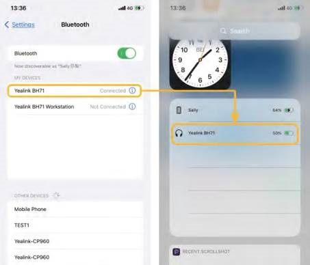 Comprobar el nivel de bater&iacute;a de los auriculares - Paso 2