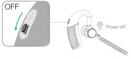 Apagar los auriculares