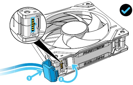 Conectar el cable al IN-Port - Paso 1