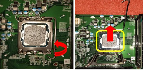 Retire la placa principal - Paso 4 - Retire la CPU