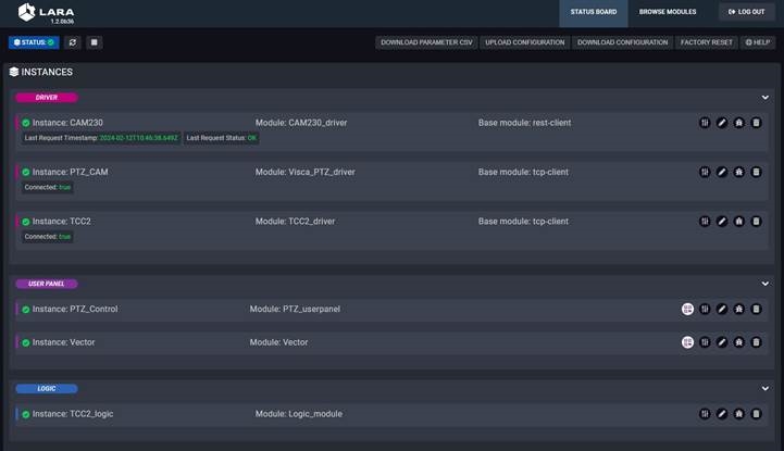 Finalizaci&oacute;n de la configuraci&oacute;n de los par&aacute;metros