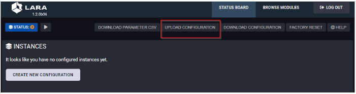 Iniciando LARA, cargando configuraci&oacute;n