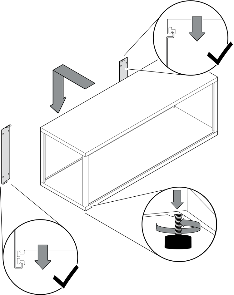 ESTANTE / BANDEJA CON SOPORTE DE PARED - MONTAJE - Paso 2