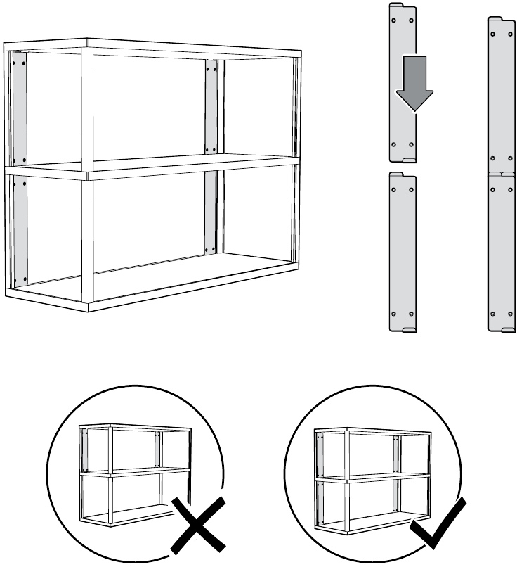 ESTANTE / BANDEJA CON SOPORTE DE PARED - MONTAJE - Paso 3