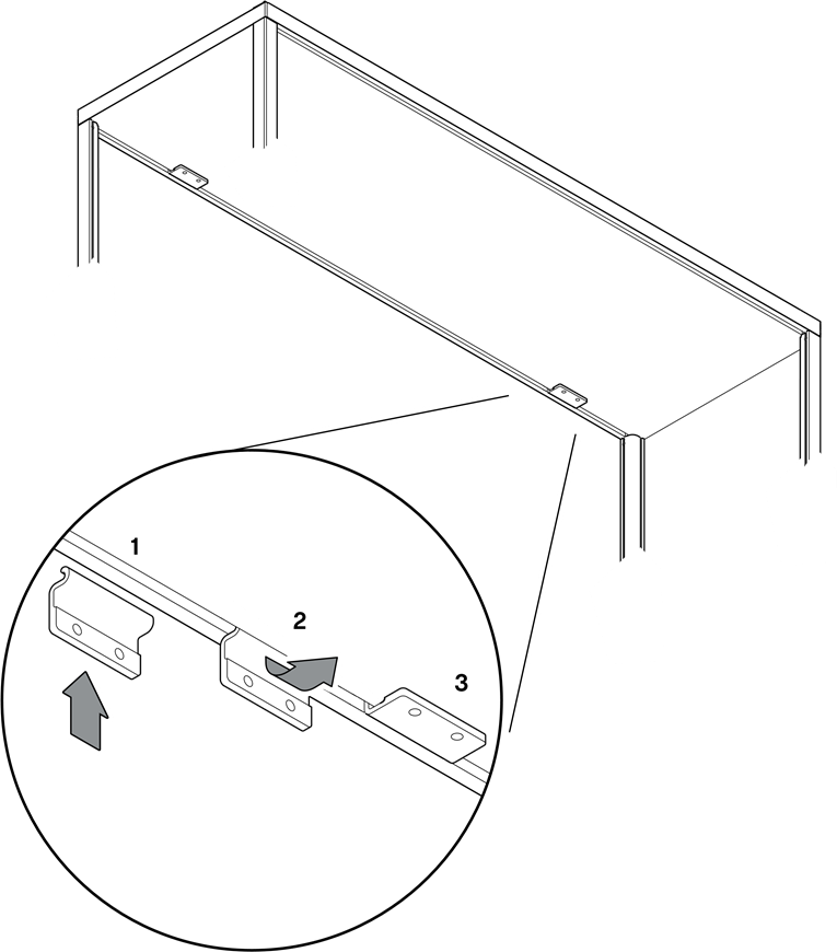 SOPORTE DE SEGURIDAD DE PARED - MONTAJE - Paso 1