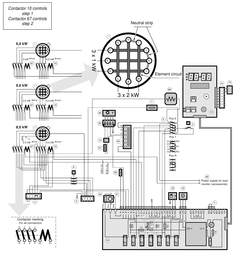 Diagrama del circuito el&eacute;ctrico