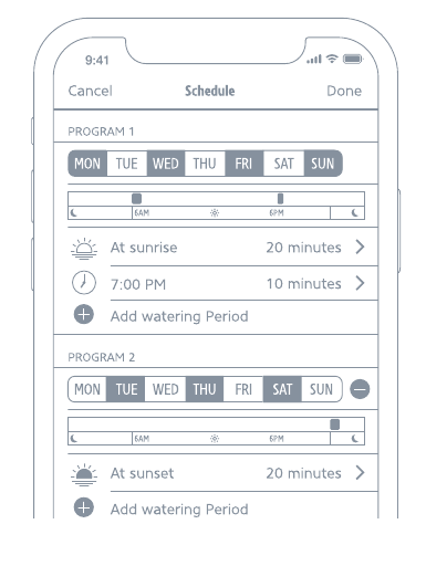 Los horarios controlan autom&aacute;ticamente