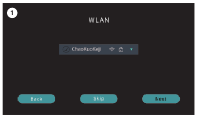 Ajustes de wifi - Paso 1