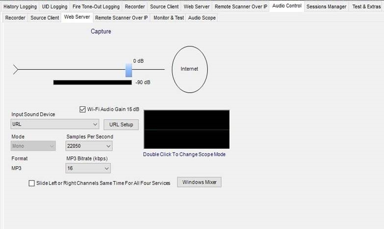 Configuraci&oacute;n de audio de ProScan - Paso 2