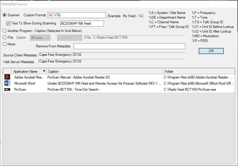 Configuraci&oacute;n de datos de ProScan - Paso 4
