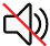 icono de alerta de silencio