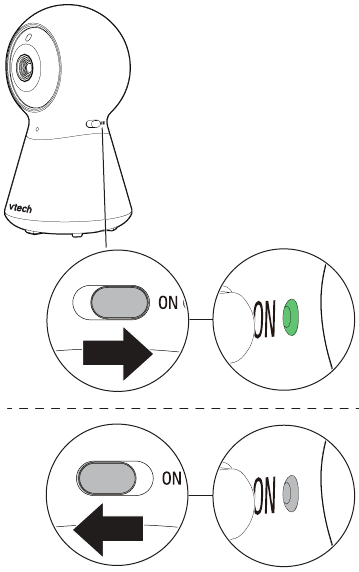 Encender o apagar - Paso 1: Deslizar el interruptor