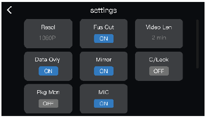 Configuraci&oacute;n de la Dash Cam