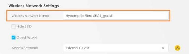 Habilitar la WiFi para invitados - Paso 3