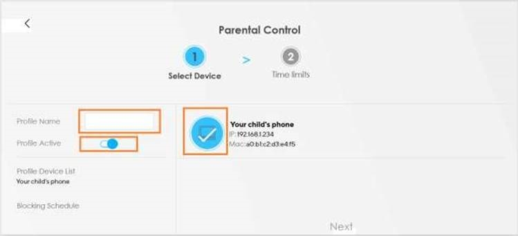 Control parental y filtrado de URL - Paso 2