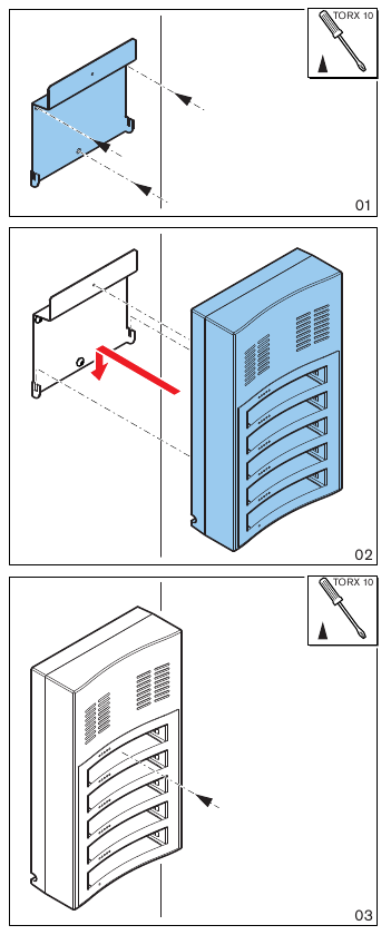 Instalaci&oacute;n en una pared