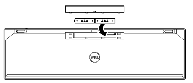 Configuraci&oacute;n del teclado inal&aacute;mbrico - Paso 2