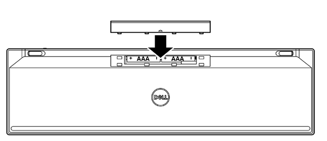 Configuraci&oacute;n del teclado inal&aacute;mbrico - Paso 3