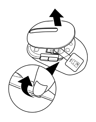 Configuraci&oacute;n del rat&oacute;n inal&aacute;mbrico - Paso 1