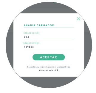 A&ntilde;adir un cargador a su cuenta - Paso 2