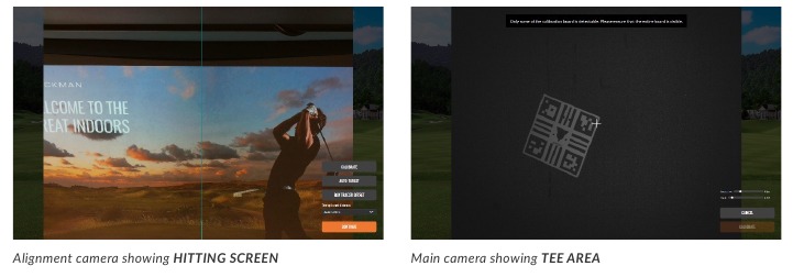 Imagen de la alimentaci&oacute;n de la c&aacute;mara desde TrackMan iO