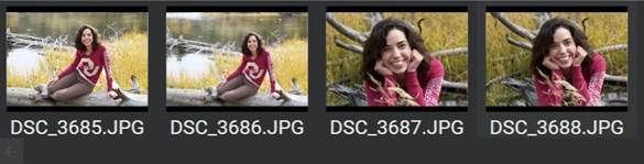 Aplicaci&oacute;n CamRanger 2 - Miniaturas recientes