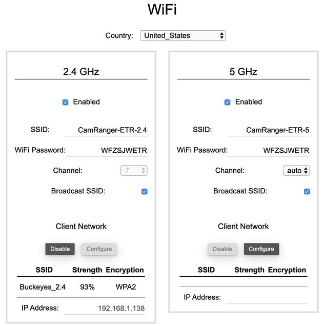 Configuraci&oacute;n - WiFi