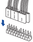 Instale el conector del panel del sistema