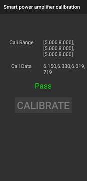 Calibraci&oacute;n inteligente del amplificador de potencia, resultado de la calibraci&oacute;n