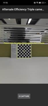 Aftersale Efficiency Triple Camera Calibration (main camera + wide angle)