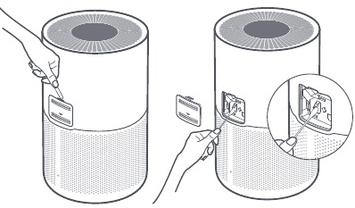 Cuidado y mantenimiento - Limpieza del sensor de part&iacute;culas