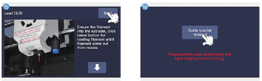 Cargar filamento - Paso 8